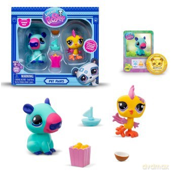Littlest Pet Shop Papuga i Kapibara + akcesoria [FIGURKA]