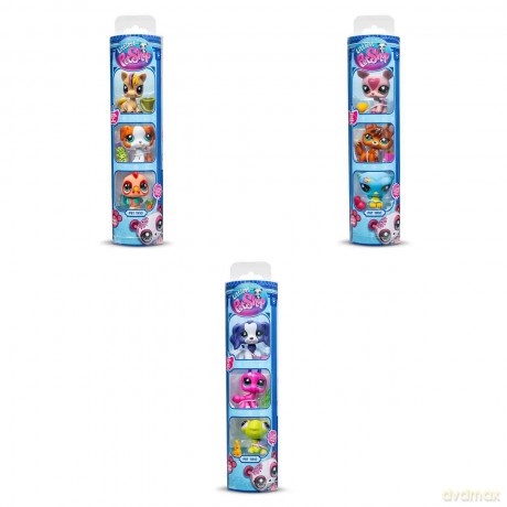 Littlest Pet Shop Tuba Zestaw 3 figurek zwierzątek +akcesoria seria 3 [FIGURKA]