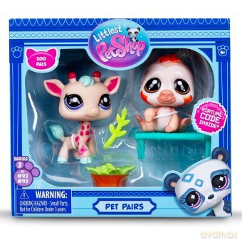Littlest Pet Shop Żyrafa i Leniwiec + akcesoria [FIGURKA]