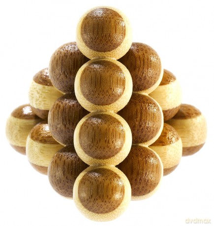 Łamigłówka 3D Bamboo Cannon Balls poziom 1/4 [GRA]
