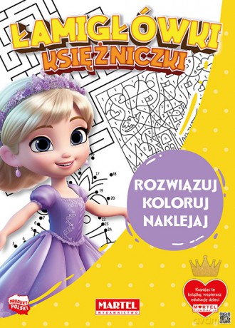 Łamigłówki księżniczki + naklejkami - Katarzyna Salamon [KSIĄŻKA]
