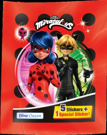 Miraculous Biedronka i Czarny Kot saszetka z naklejkami 1szt.mix [FIGURKA]