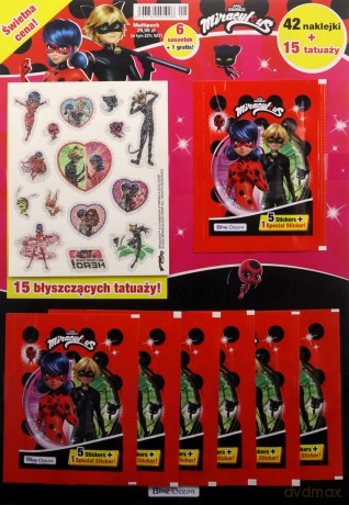Miraculous Biedronka i Czarny Kot Stickers Multipack [FIGURKA]