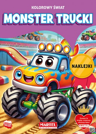 Monster Trucki. Kolorowy świat. Kolorowanka z naklejkami - Katarzyna Salamon [KSIĄŻKA]