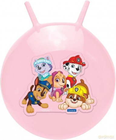 Nadmuchiwana piłka do skakania Paw Patrol 45cm różowa Lexibook BG040PAG