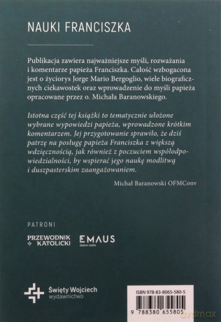 Nauki Franciszka. Myśli, rozważania, komentarze - Michał Baranowski [KSIĄŻKA]