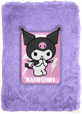 Notatnik w pluszowej okładce Kuromi KU00008