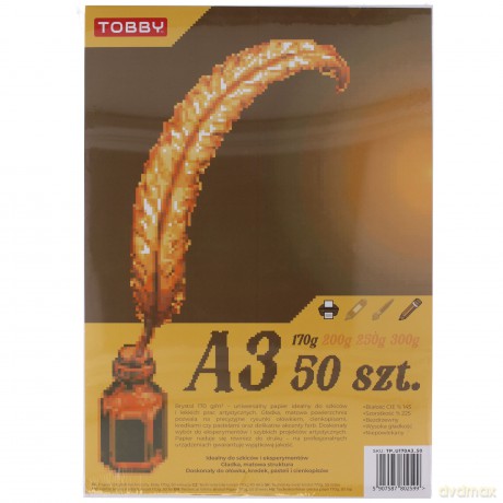 Papier Brystol A3 50 ark.170g