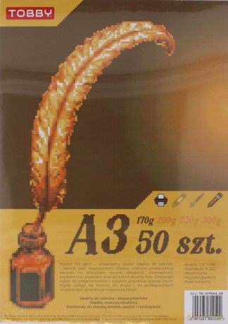 Papier Brystol A3 50 ark.170g