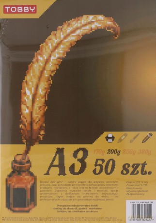 Papier Brystol A3 50 ark.200g