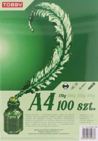 Papier Brystol A4 100 ark.170g