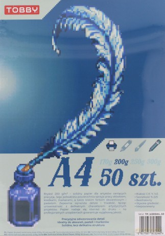 Papier Brystol A4 50 ark.200g