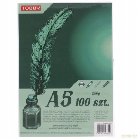 Papier Brystol A5 100 ark.250g