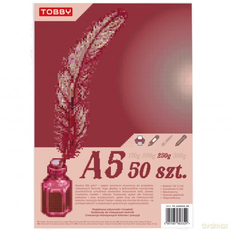 Papier Brystol A5 50 ark.250g
