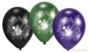 Balony z czaszkami (Halloween) [GADŻET]