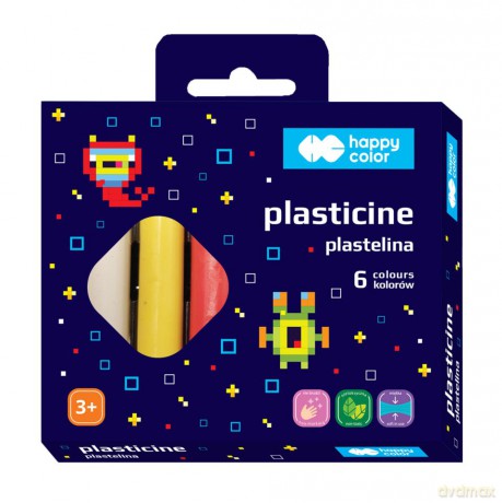 Plastelina okrągła Pixi Planet 6 kolorów