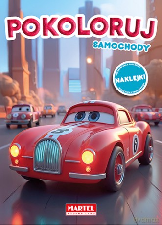 Pokoloruj samochody. Kolorowanka z naklejkami - Maciej Ratajczyk [KSIĄŻKA]