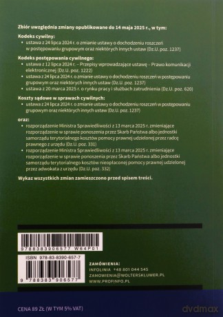 Prawo cywilne. Zbiór przepisów 2025 [KSIĄŻKA]