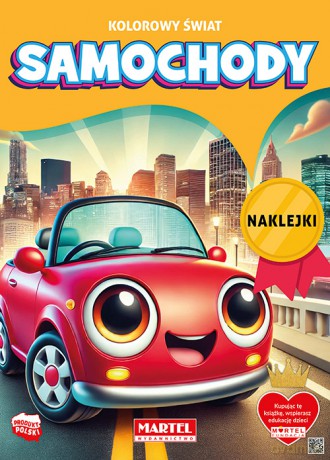 Samochody. Kolorowy świat. Kolorowanka z naklejkami - Katarzyna Salamon [KSIĄŻKA]