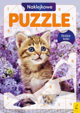 Słodkie kotki. Naklejkowe puzzle [KSIĄŻKA]