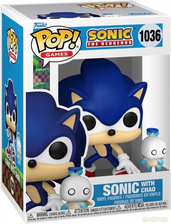 Sonic The Hedgehog Sonic with Hero Chao 1036 Funko Pop [FIGURKA]