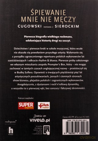Śpiewanie mnie nie męczy - Krzysztof Cugowski, Marek Sierocki [KSIĄŻKA]