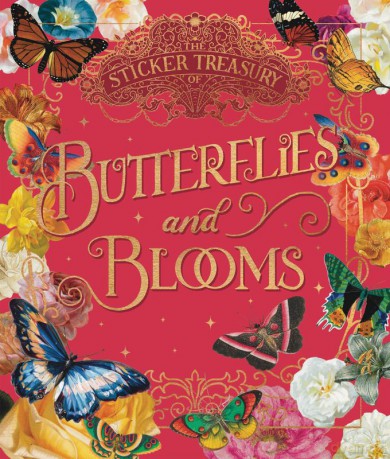 The Sticker Treasury of Blooms and Butterflies wer. angielska [KSIĄŻKA]