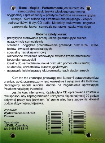 Bene - Meglio perfettamente! Intensywny kurs języka włoskiego. 6 płyt CD audio + MP3 - Hanna Flieger [KSIĄŻKA]