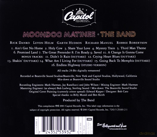 The Band: Moondog Matinee [CD]