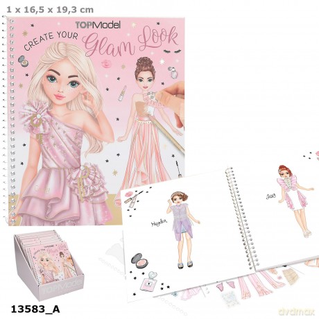 Zestaw Glam Look Top Model z naklejkami 13583A [KSIĄŻKA]