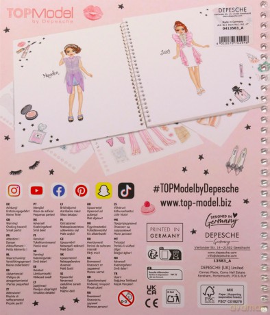 Zestaw Glam Look Top Model z naklejkami 13583A [KSIĄŻKA]