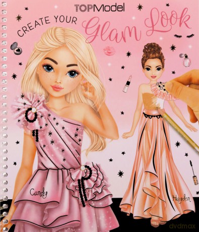 Zestaw Glam Look Top Model z naklejkami 13583A [KSIĄŻKA]