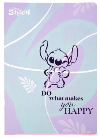 Zeszyt A5 60k.linia Disney Fashion Stitch pastel wzór 2