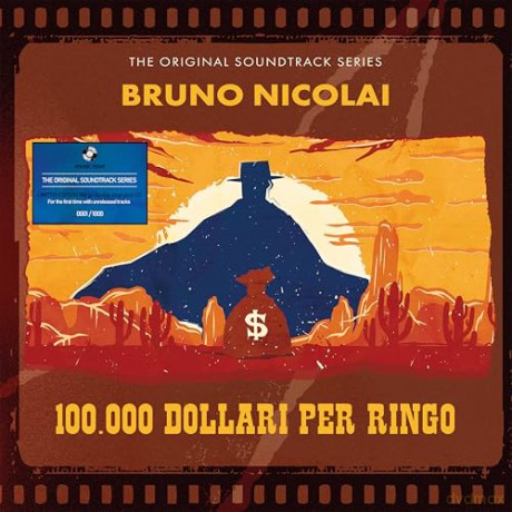 Bruno Nicolai: 100.000 Dollari Per Ringo - Original Soundtrack (Numbered) (Trasparent Orange) [3xWinyl]