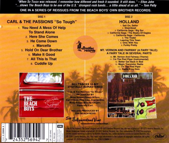 The Beach Boys: Carl And The Passions: So Tough/Holland [2CD]