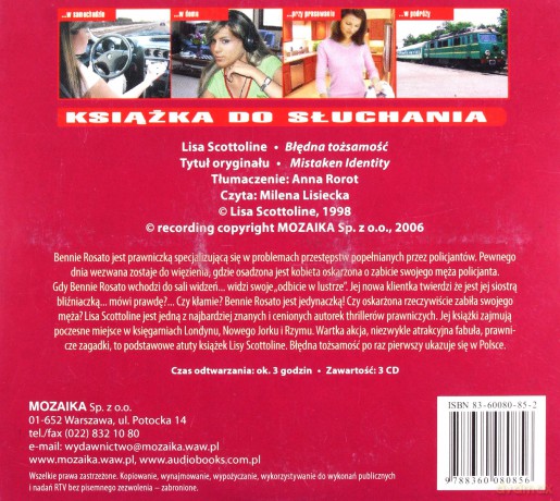 Błędna tożsamość. Książka audio - Lisa Scottoline [KSIĄŻKA]