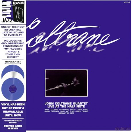 John Coltrane Quartet: Live At The Half Note (Blue/White/Blue) [3xWinyl]