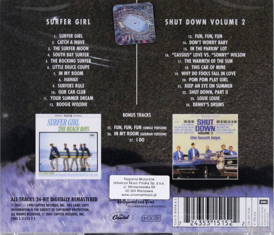 The Beach Boys: Surfer Girl/Shut Down vol.2 (Remastered) [CD]