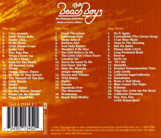 The Beach Boys: The Platinum Collection [3CD]