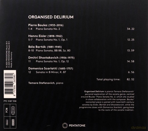 Tamara Stefanovich: Organised Delirium [CD]