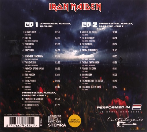 Iron Maiden: Performed In The Netherlands [CD]
