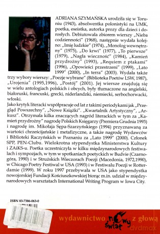 Być. 123 wiersze dawne i nowe - Adriana Szymańska [KSIĄŻKA]