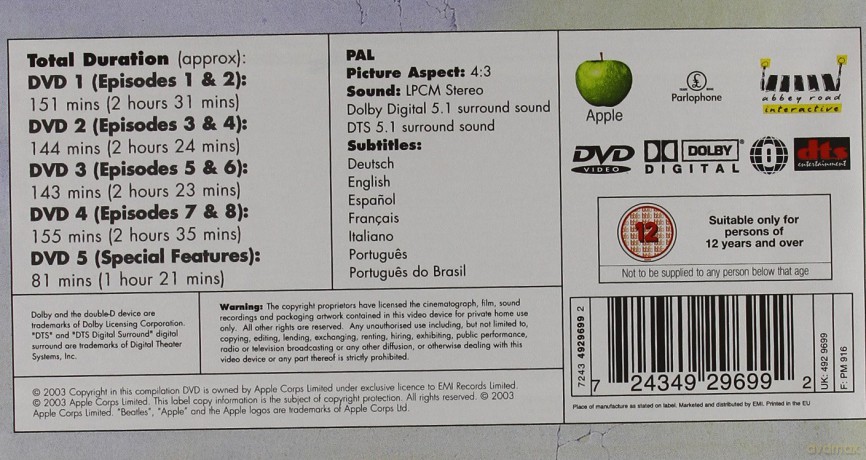 The Beatles: Anthology (BOX) [5DVD]