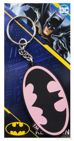 Brelok z łańcuszkiem Batman 001 DC Różowy
