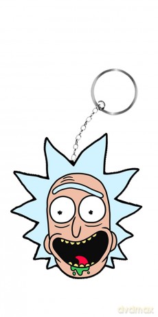 Brelok z łańcuszkiem Rick i Morty 041 Rick and Morty Wielobarwny