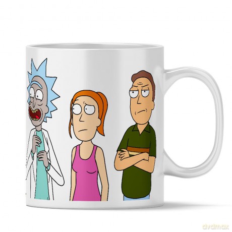 Kubek Rick i Morty 008 Rick and Morty Biały