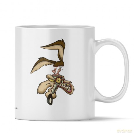 Kubek Gossamer i Kojot 002 Looney Tunes Biały