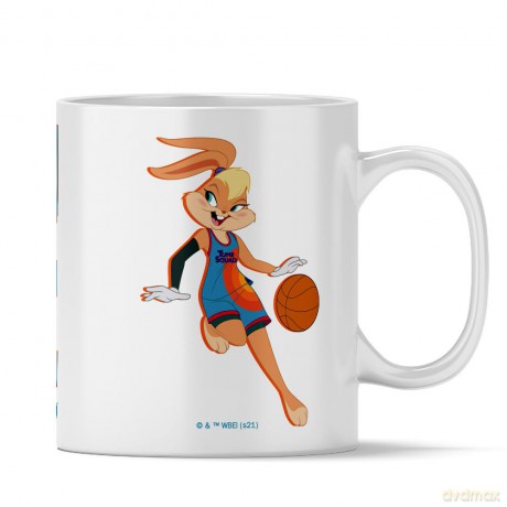 Kubek Kosmiczny mecz 007 Looney Tunes Biały
