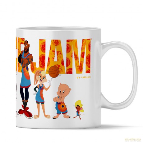 Kubek Kosmiczny mecz 006 Looney Tunes Biały
