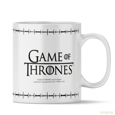 Kubek Gra o Tron 023 Game of Thrones Biały